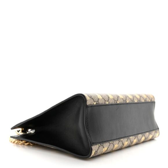 Brand new Gucci GG Supreme Monogram Bees  Padlock Tote Beige Oro Black - Picture 3 of 13